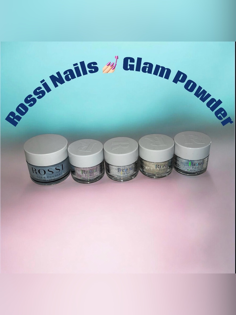 Rossi Nails 💅🏻 Glam Powder Set Of 5
